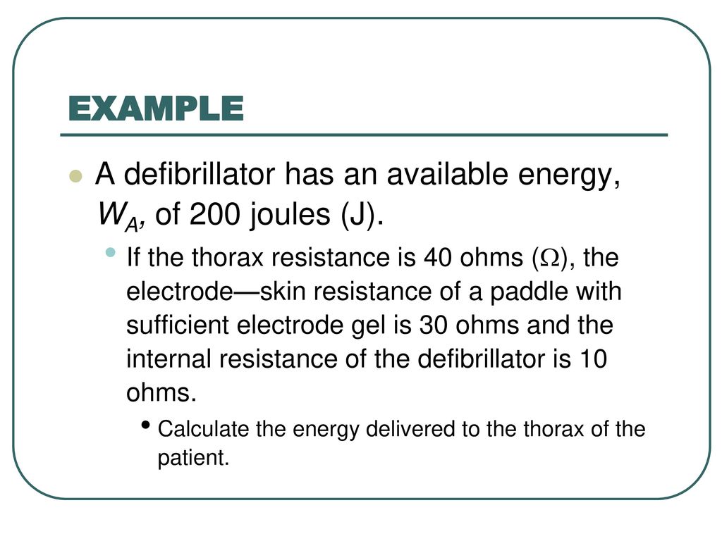 Defibrillation joules 2024